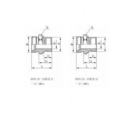 锥密封钢丝（及棉线）编织胶管总成 锥密封胶管接头螺纹接