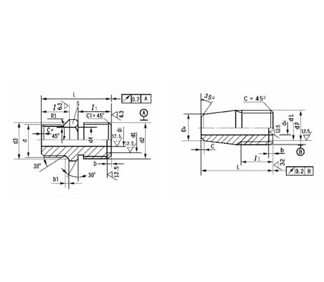 双向接头体、焊接接头体 锥密封钢丝（及棉线）编织胶管总