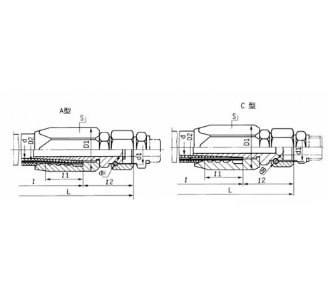A型可拆式胶管接头 C型可拆式胶管接头 三瓣式胶管接头