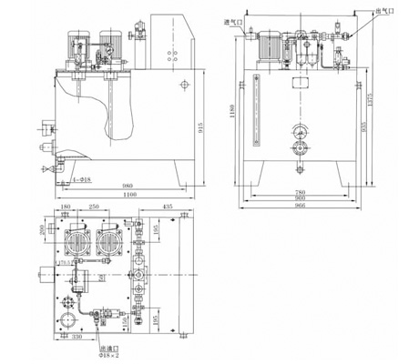 DJYQX-*-*型单线卸压式油—气供应站